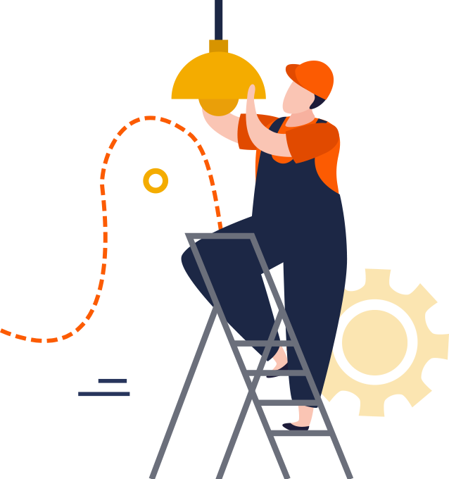 Avani Sales & Service voltage stabilizer and transformer illustration